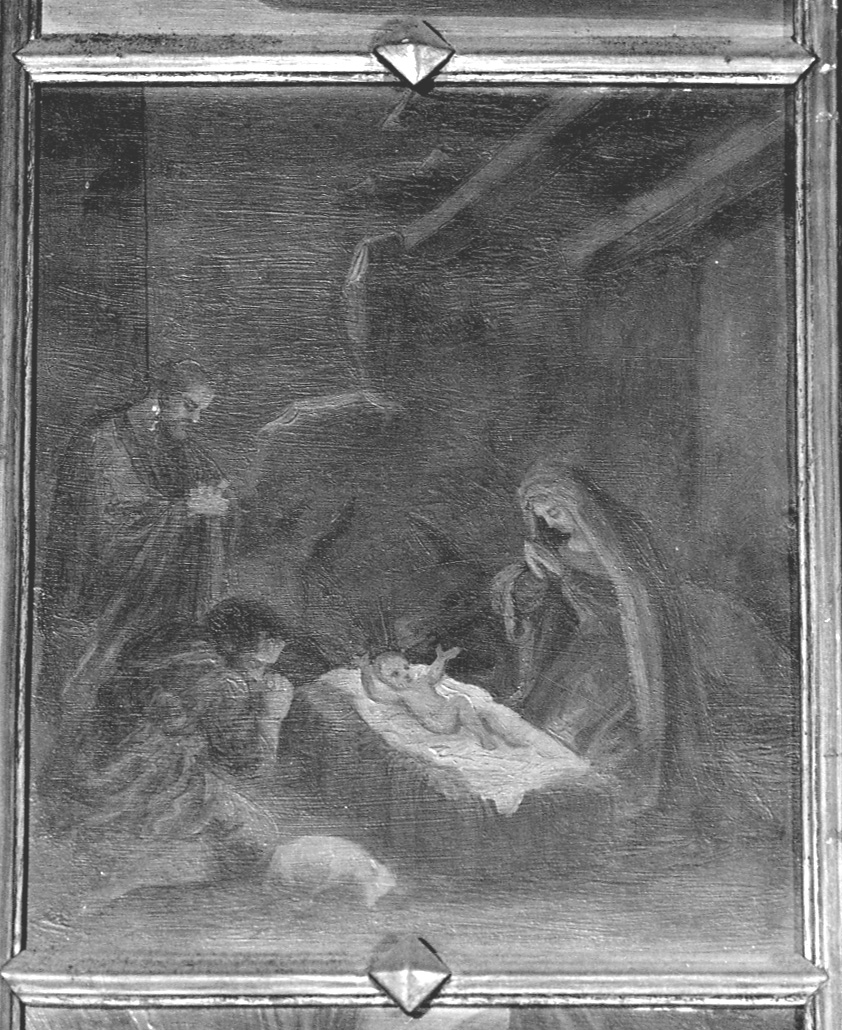 natività di Gesù (dipinto, elemento d'insieme) di Crispino (ultimo quarto sec. XIX)