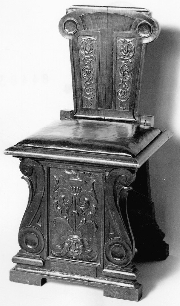 sedia, serie - ambito piemontese (seconda metà sec. XIX)