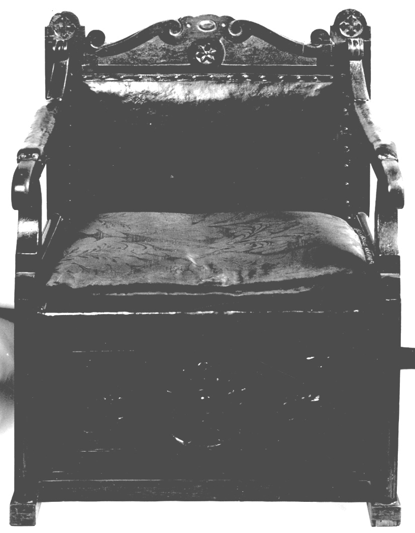 seggiolone, opera isolata - ambito piemontese (seconda metà sec. XIX)