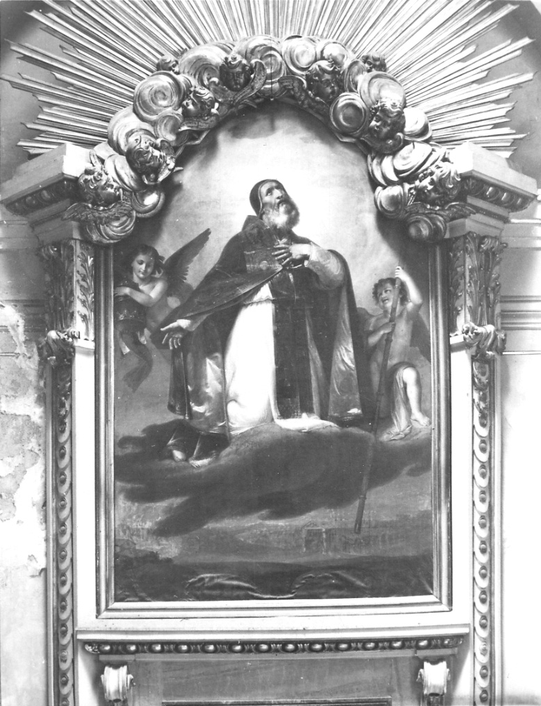 gloria di San Pio V (dipinto, opera isolata) di Mensi Francesco (prima metà sec. XIX)