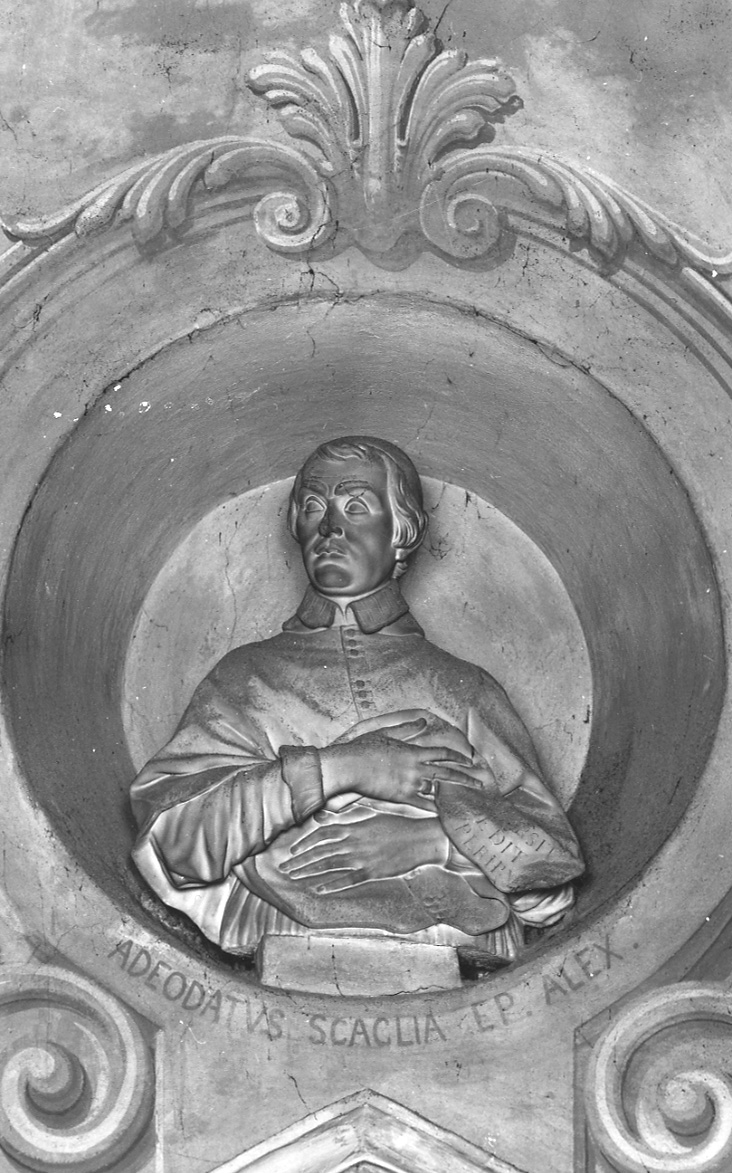 busto ritratto del vescovo Deodato Scaglia (busto, opera isolata) di Parodi Giacomo Filippo (cerchia) (fine sec. XVII)