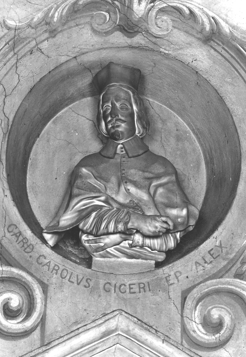 busto ritratto del vescovo Carlo Ciceri (busto, opera isolata) di Parodi Giacomo Filippo (cerchia) (fine sec. XVII)