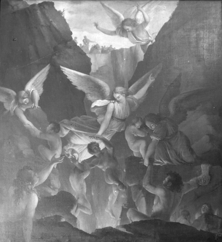 anime del purgatorio (dipinto, opera isolata) di Rivolta Baudolino (metà sec. XIX)