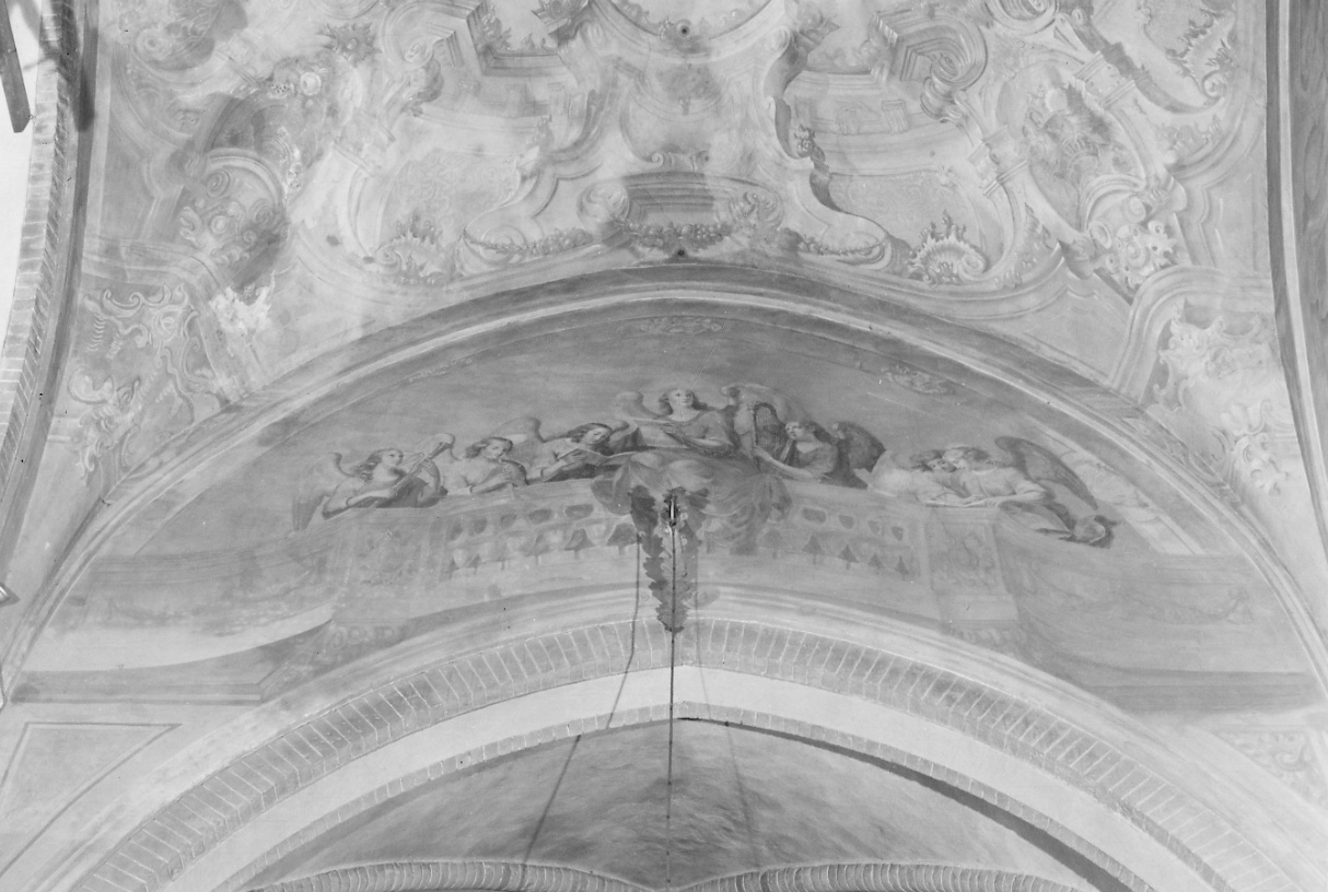 angeli musicanti (dipinto, elemento d'insieme) - ambito piemontese (seconda metà sec. XIX)