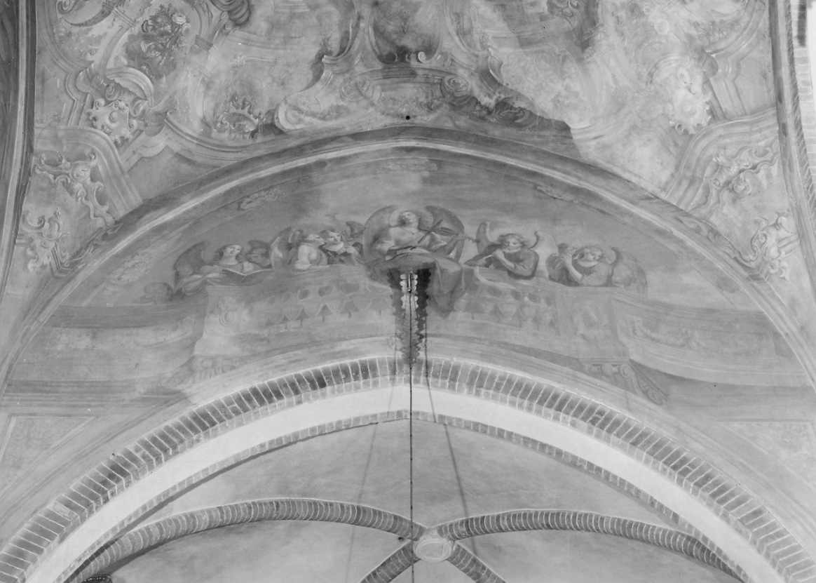 angeli musicanti (dipinto, elemento d'insieme) - ambito piemontese (sec. XIX)