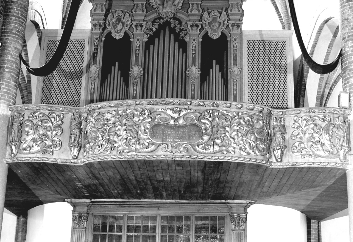 tribuna d'organo, opera isolata - ambito piemontese (inizio sec. XVIII)