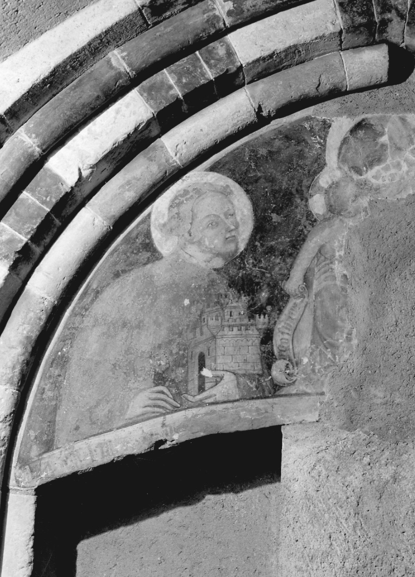 Madonna con Bambino e San Secondo (dipinto, opera isolata) - ambito lombardo (seconda metà sec. XIV)