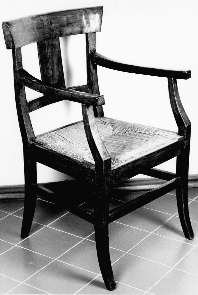 poltrona, opera isolata - ambito astigiano (sec. XIX)