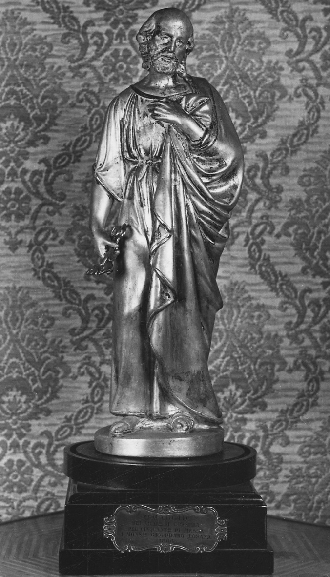 San Paolo Apostolo (scultura, opera isolata) - ambito piemontese (terzo quarto sec. XIX)