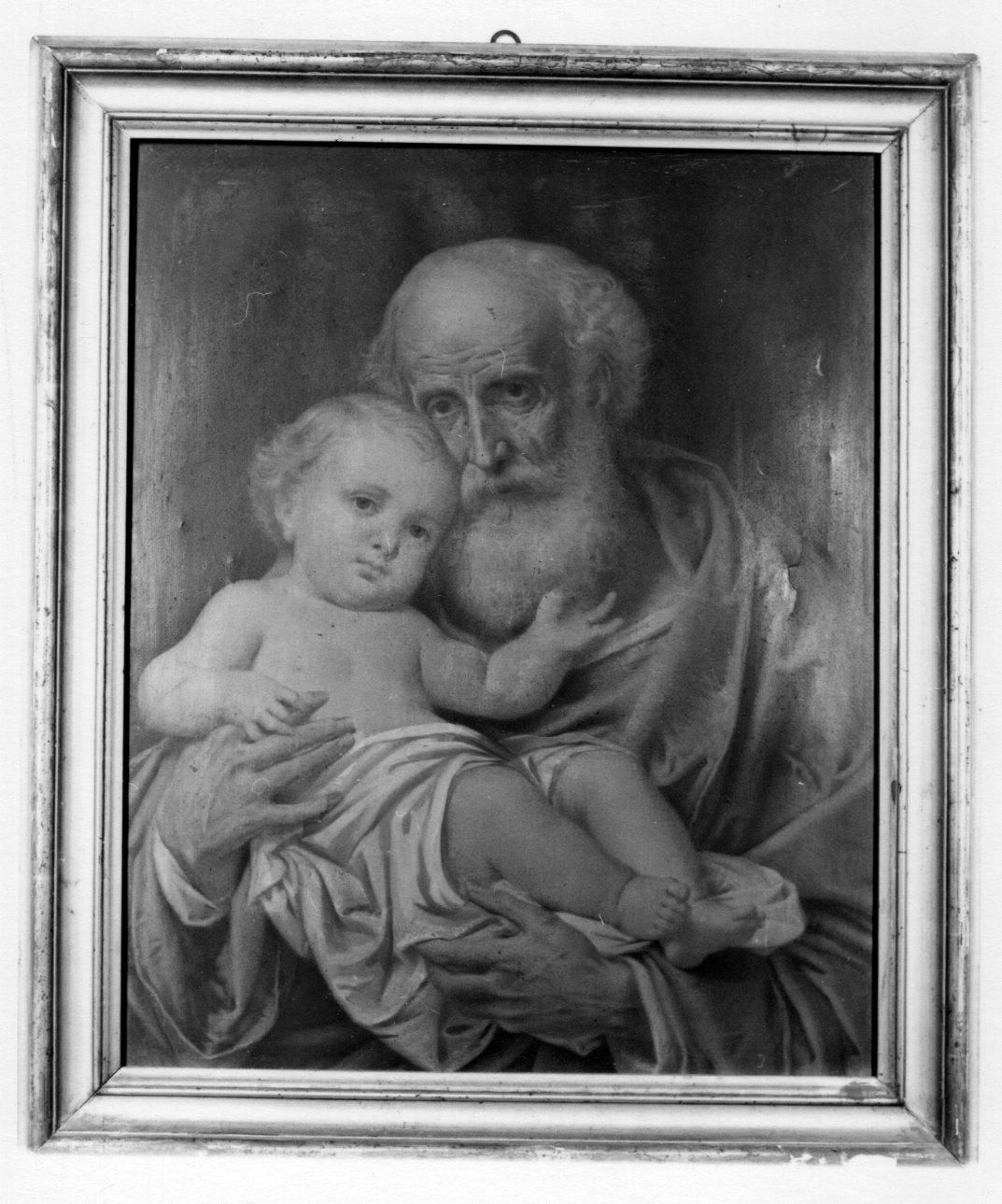 San Giuseppe e Gesù Bambino (dipinto, opera isolata) di Bertini (ultimo quarto sec. XIX)