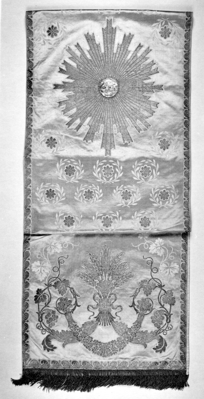 velo omerale, opera isolata - manifattura astigiana (prima metà sec. XIX)