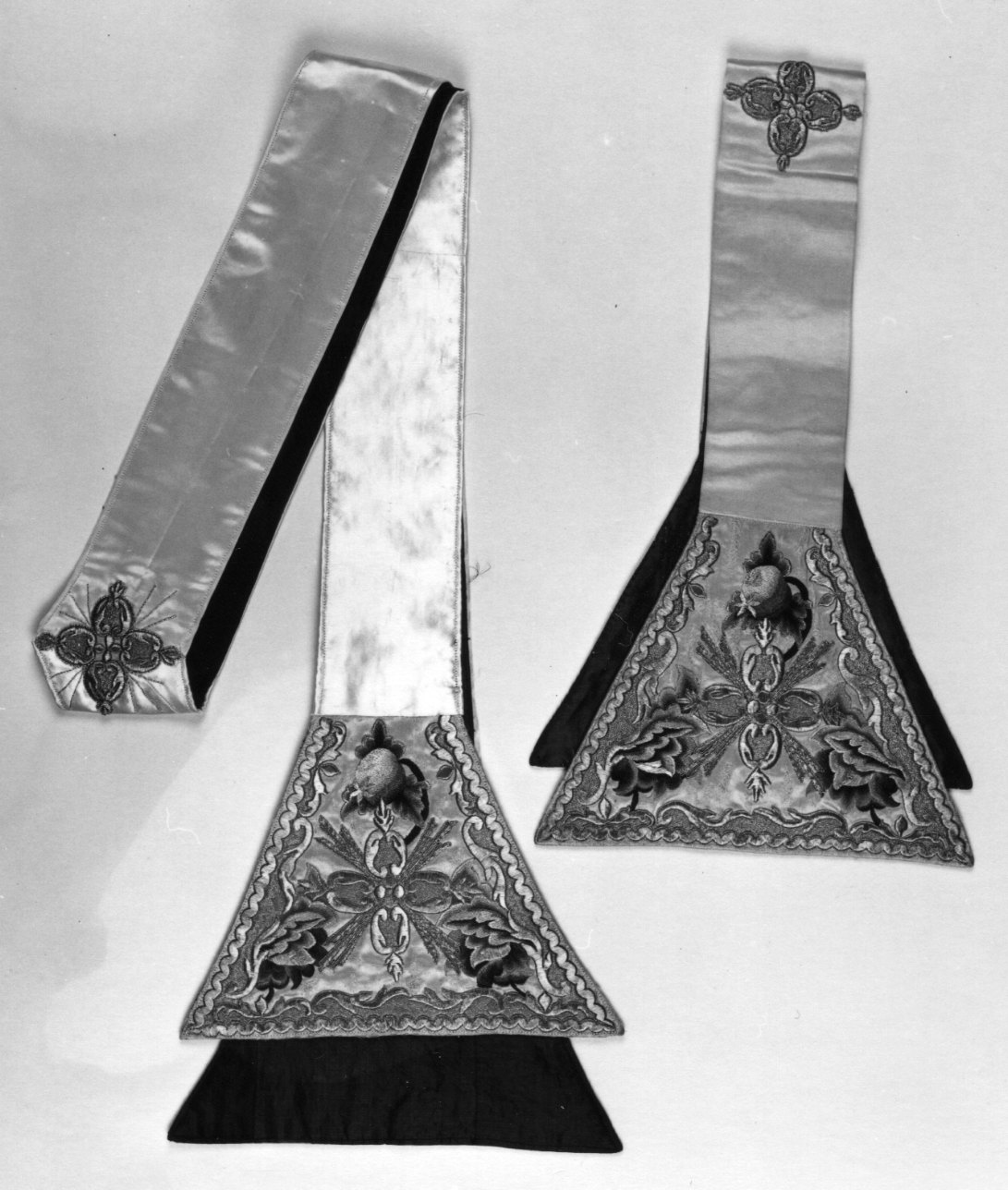 stola, elemento d'insieme - manifattura astigiana (prima metà sec. XVIII)