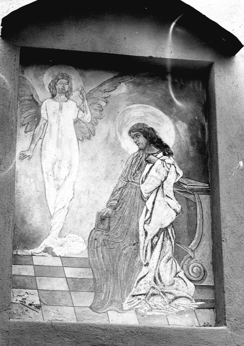 Annunciazione (dipinto, opera isolata) di Lajolo Lorenzo (inizio sec. XX)