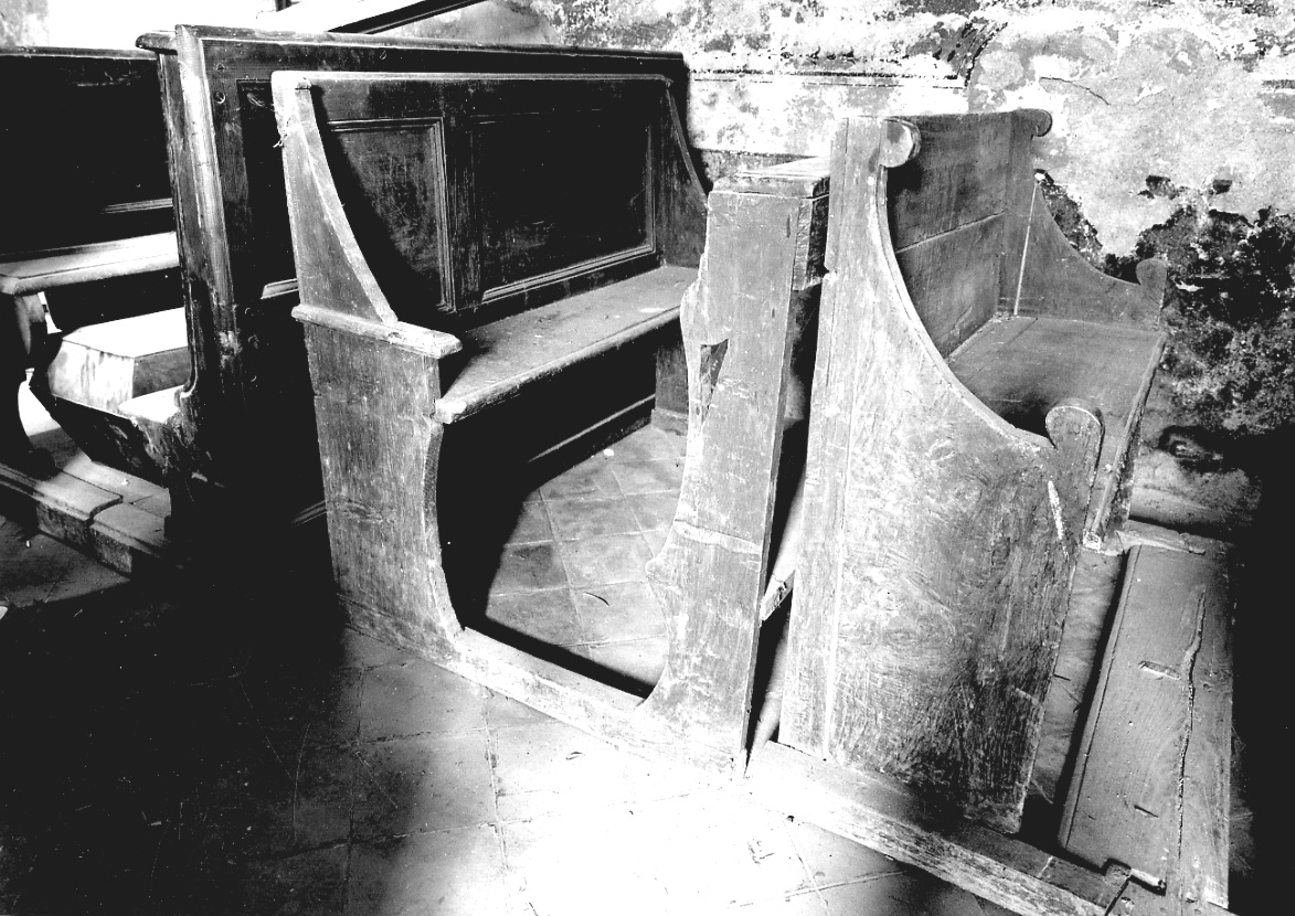 banco da chiesa, serie - ambito astigiano, ambito alessandrino (primo quarto sec. XX)