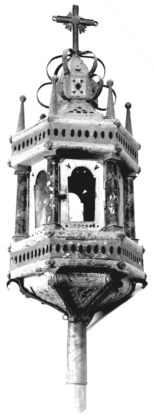 lanterna processionale, serie - ambito alessandrino (primo quarto sec. XX)