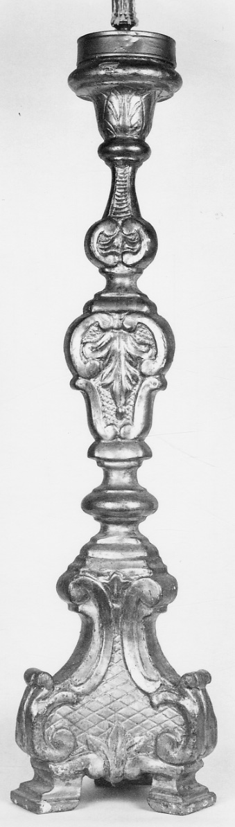 candelabro, serie - ambito astigiano (seconda metà sec. XVIII)