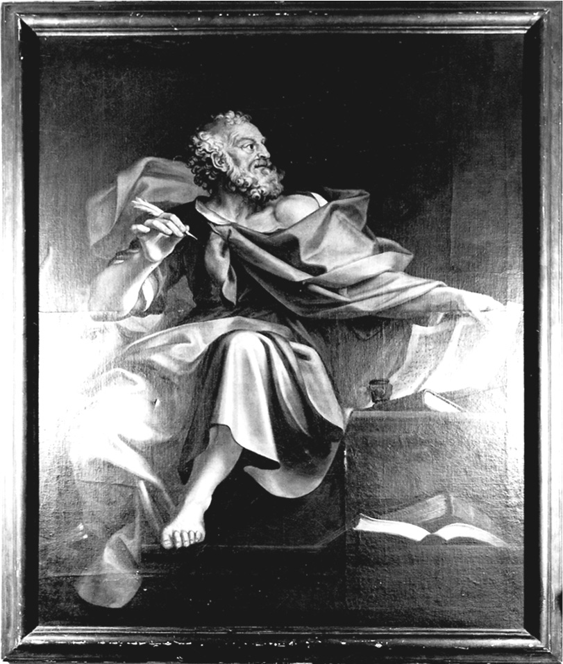 San Luca Evangelista (dipinto, opera isolata) - ambito emiliano (prima metà sec. XVII)