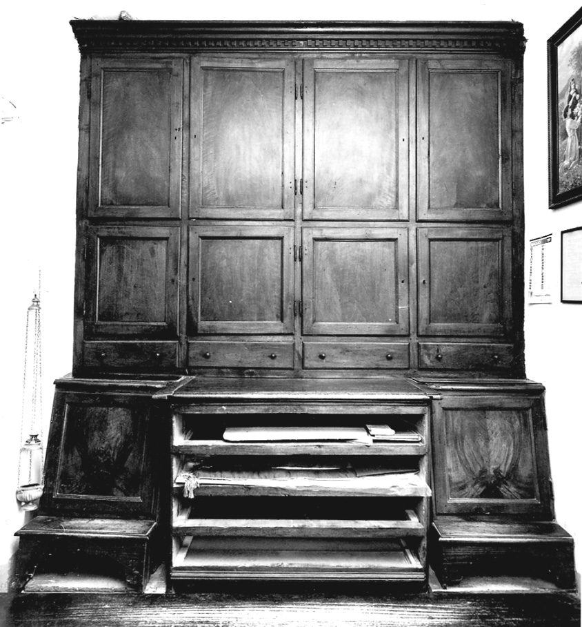 armadio da sacrestia, opera isolata - ambito piemontese (inizio sec. XIX)