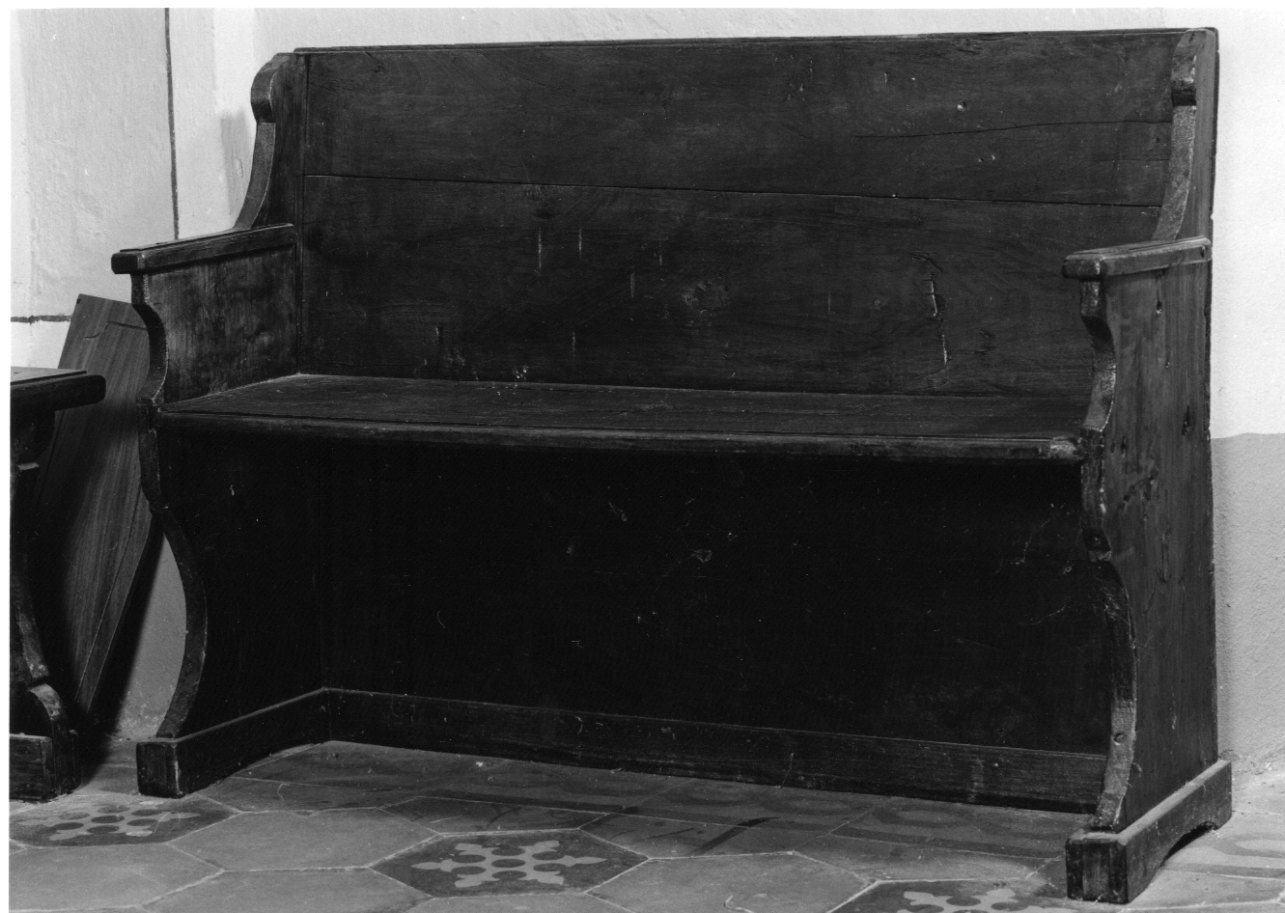 banco da chiesa, opera isolata - ambito astigiano (sec. XVIII)