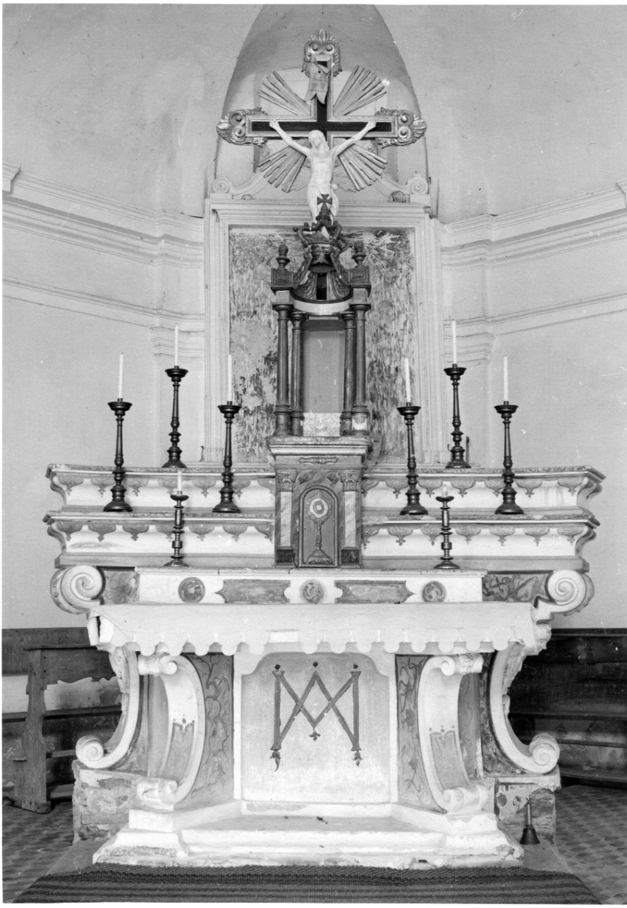 monogramma mariano (altare maggiore, opera isolata) - ambito astigiano (prima metà sec. XIX)
