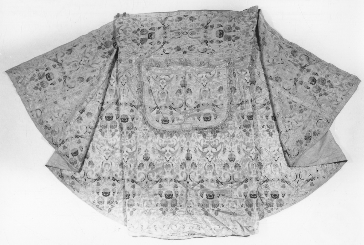 piviale, opera isolata - manifattura piemontese (fine/inizio secc. XIX/ XX)