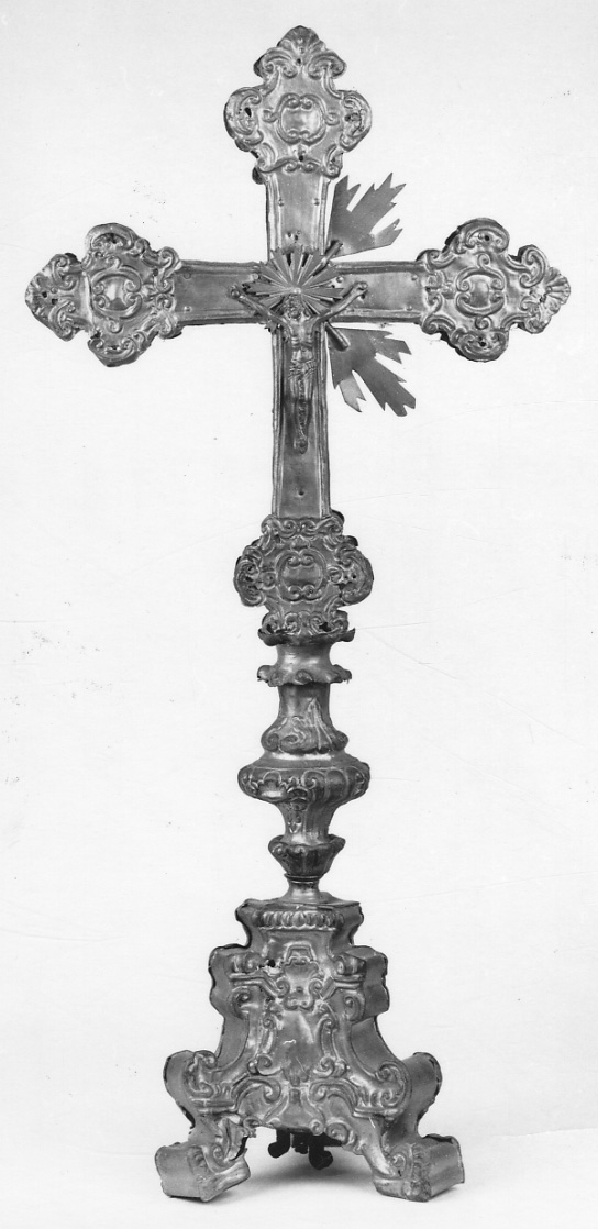 Cristo crocifisso dolente (croce d'altare, opera isolata) - ambito piemontese (metà sec. XIX)