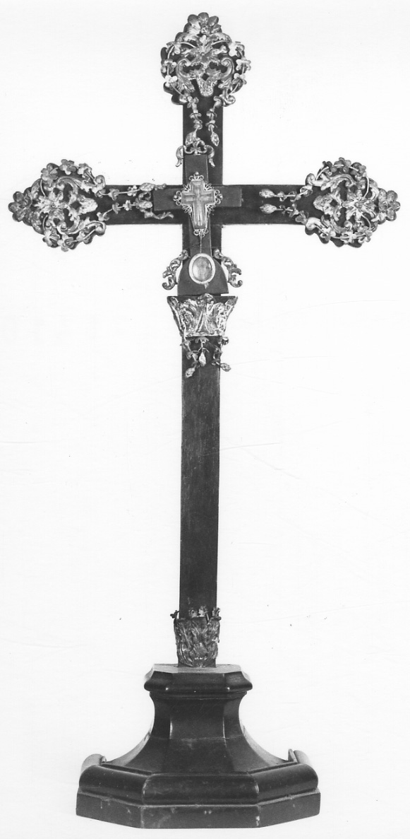 stauroteca, opera isolata - ambito genovese (seconda metà sec. XIX)