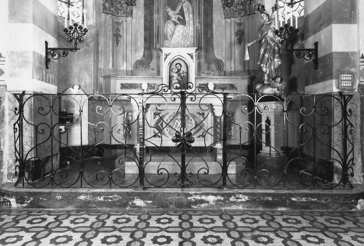 cancellata di cappella, opera isolata - ambito piemontese (prima metà sec. XX)