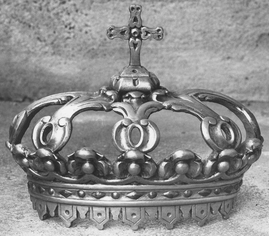 corona da dipinto, opera isolata - ambito piemontese (seconda metà sec. XIX)