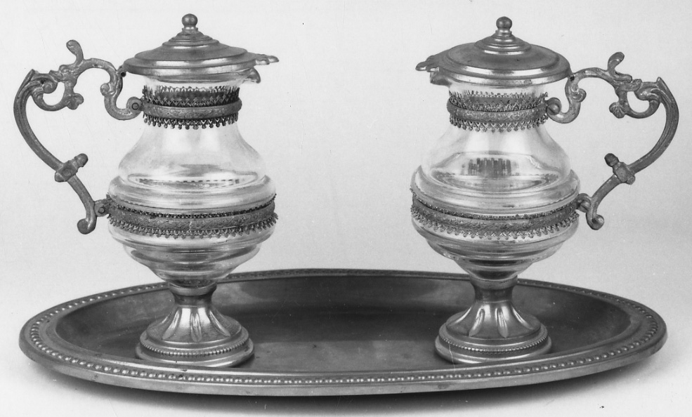 servizio di ampolline, insieme di Bertarelli Fratelli Ditta (fine/inizio secc. XIX/ XX)