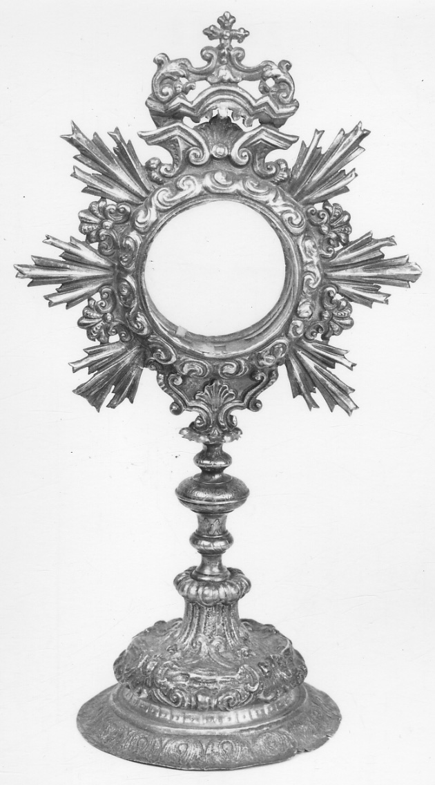 ostensorio - a raggiera, opera isolata - ambito genovese (seconda metà sec. XVIII)