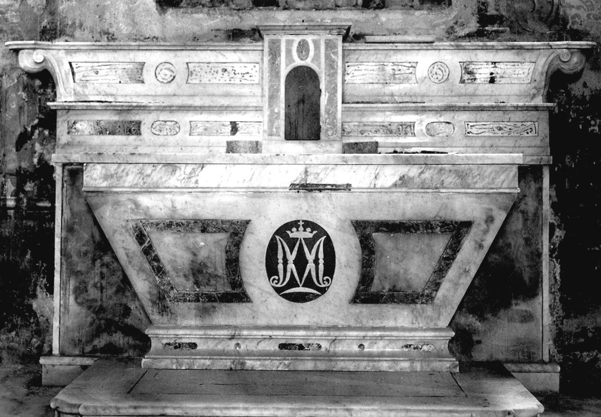 altare maggiore, opera isolata di Galeotti Carlo (secondo quarto sec. XX)