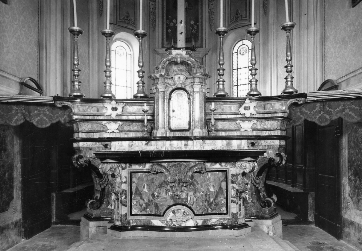 altare maggiore, opera isolata di Ganna Angelo Maria (terzo quarto sec. XVIII)