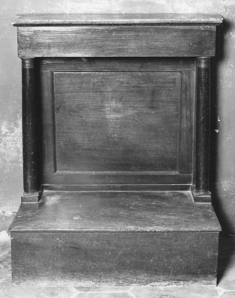 inginocchiatoio, opera isolata di Tocco Domenico (attribuito) (prima metà sec. XIX)