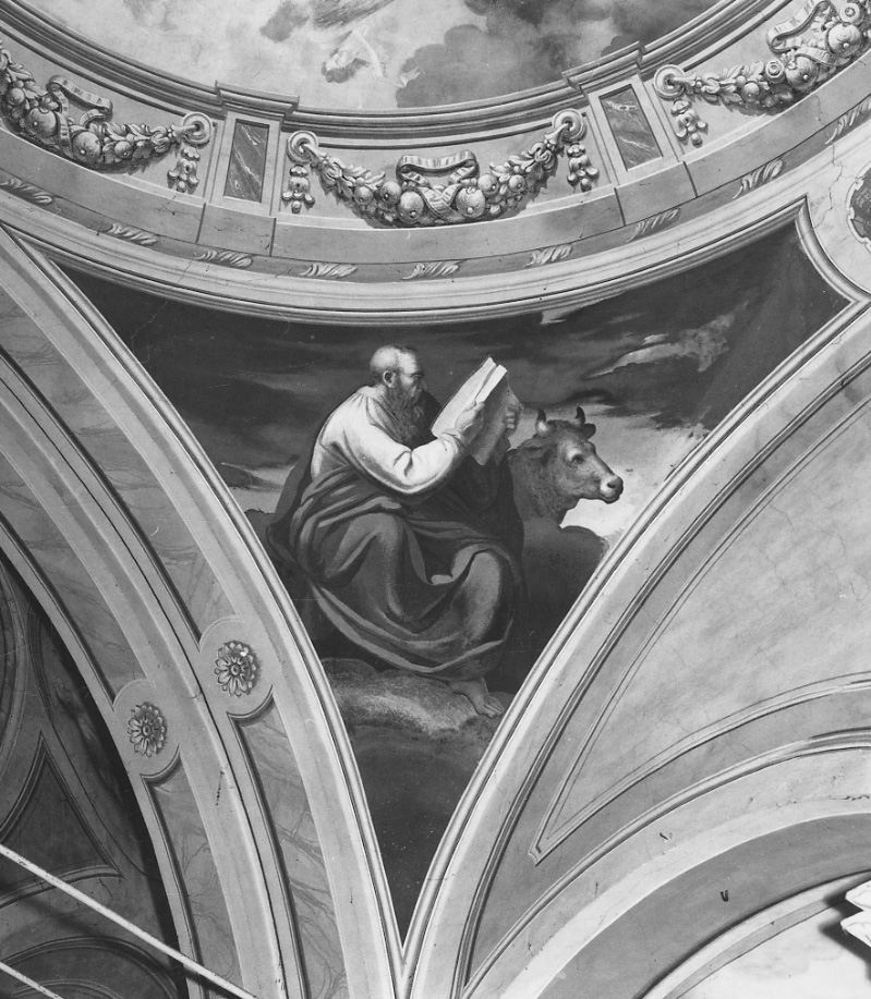 San Luca Evangelista (dipinto, elemento d'insieme) di Rivolta Baudolino (prima metà sec. XIX)