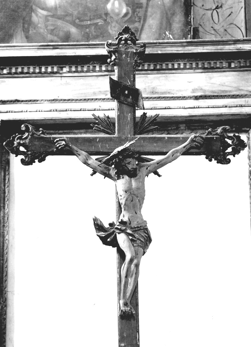 Cristo crocifisso dolente (crocifisso, opera isolata) - ambito piemontese (seconda metà sec. XVII)
