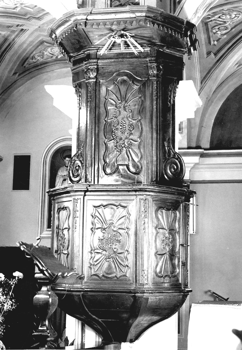 pulpito, opera isolata di Sobrino Gaspare (terzo quarto sec. XVIII)