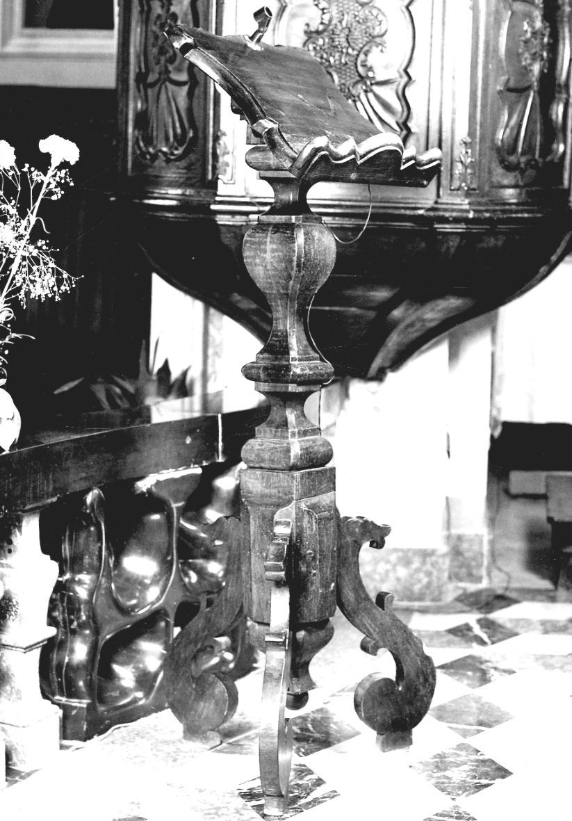 leggio, opera isolata - ambito astigiano (seconda metà sec. XVIII)