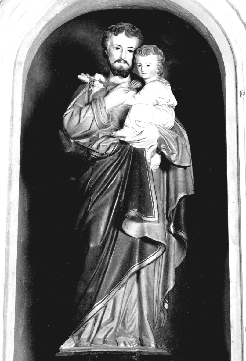 San Giuseppe e Gesù Bambino (statua, opera isolata) di Moretti Pietro Ditta di Sala Luigi (sec. XX)