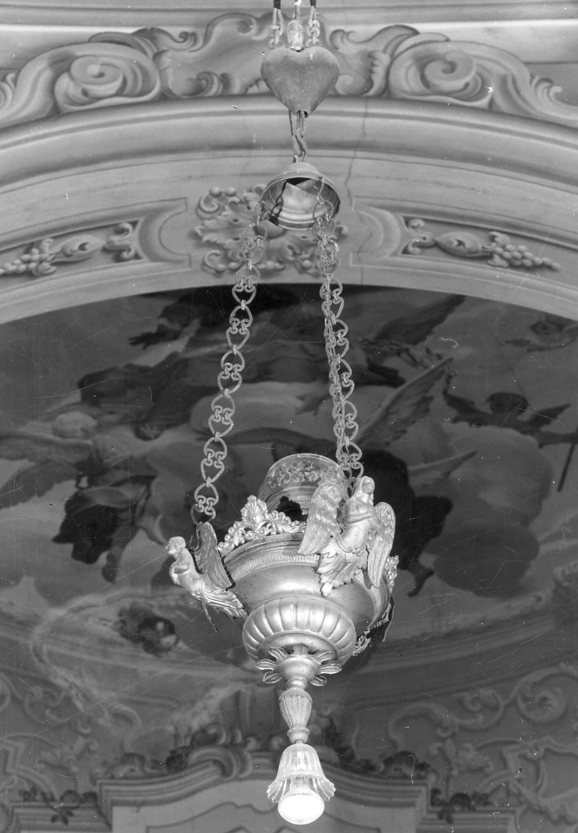 lampada pensile, opera isolata - ambito piemontese (fine/inizio secc. XVIII/ XIX)