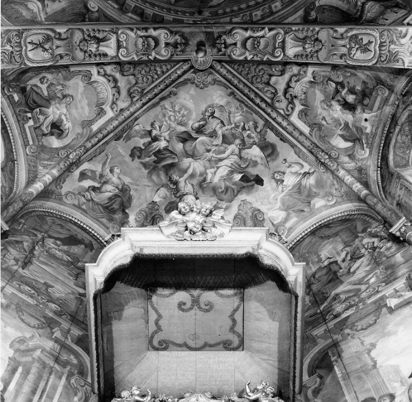 gloria di San Filippo Neri (dipinto, elemento d'insieme) di Bianchi Salvatore (fine sec. XVII)