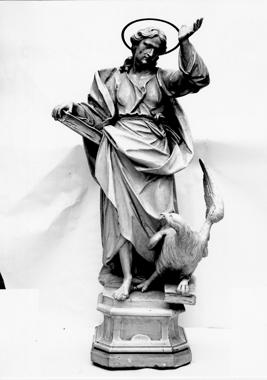 San Giovanni Evangelista (statua, elemento d'insieme) di Clemente Stefano Maria (attribuito) (terzo quarto sec. XVIII)