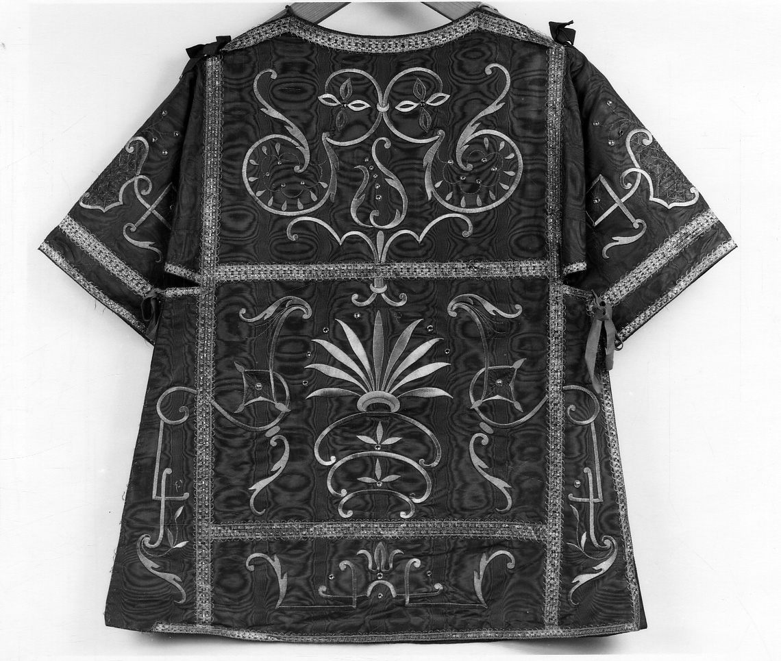 dalmatica, elemento d'insieme - manifattura italiana (seconda metà sec. XIX)