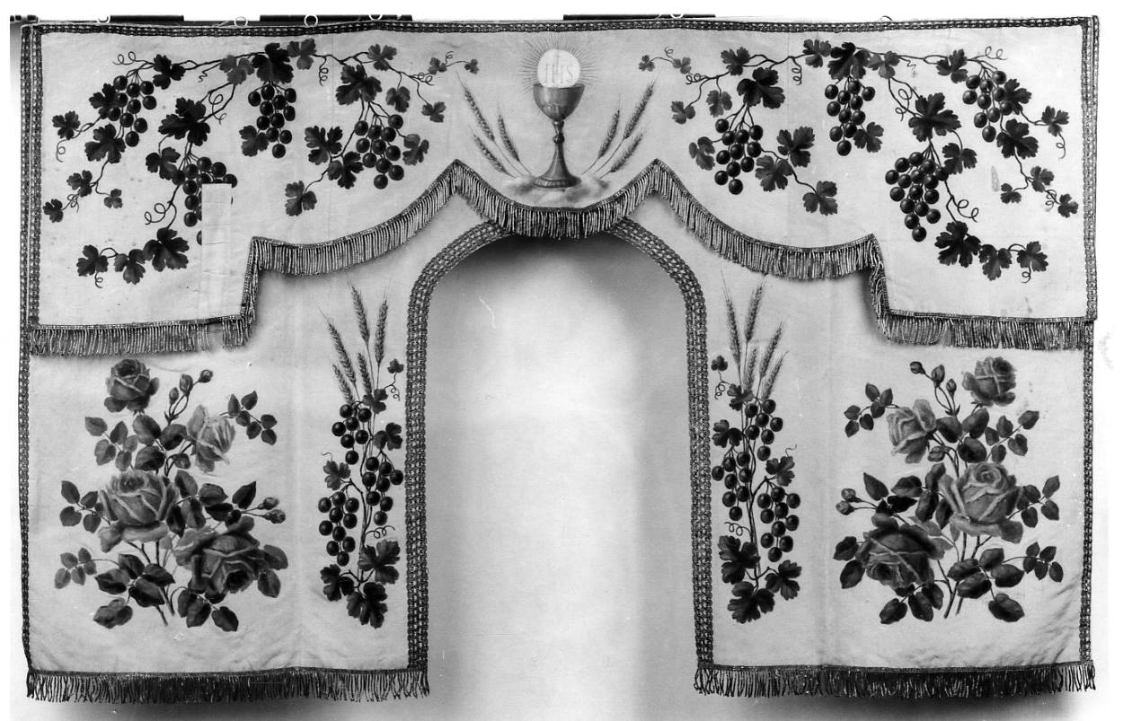 conopeo di tabernacolo, opera isolata - ambito piemontese (secondo quarto sec. XX)