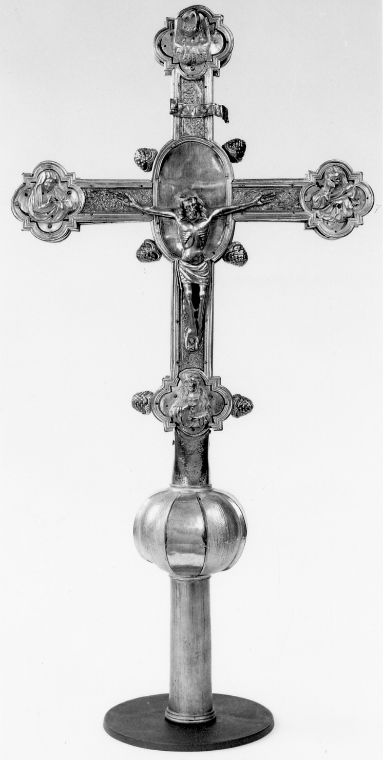 croce processionale, opera isolata - ambito lombardo (seconda metà sec. XV)