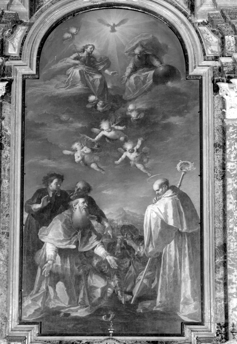 San Guglielmo e il miracolo della sorgente (dipinto, opera isolata) di Guala Pier Francesco (metà sec. XVIII)