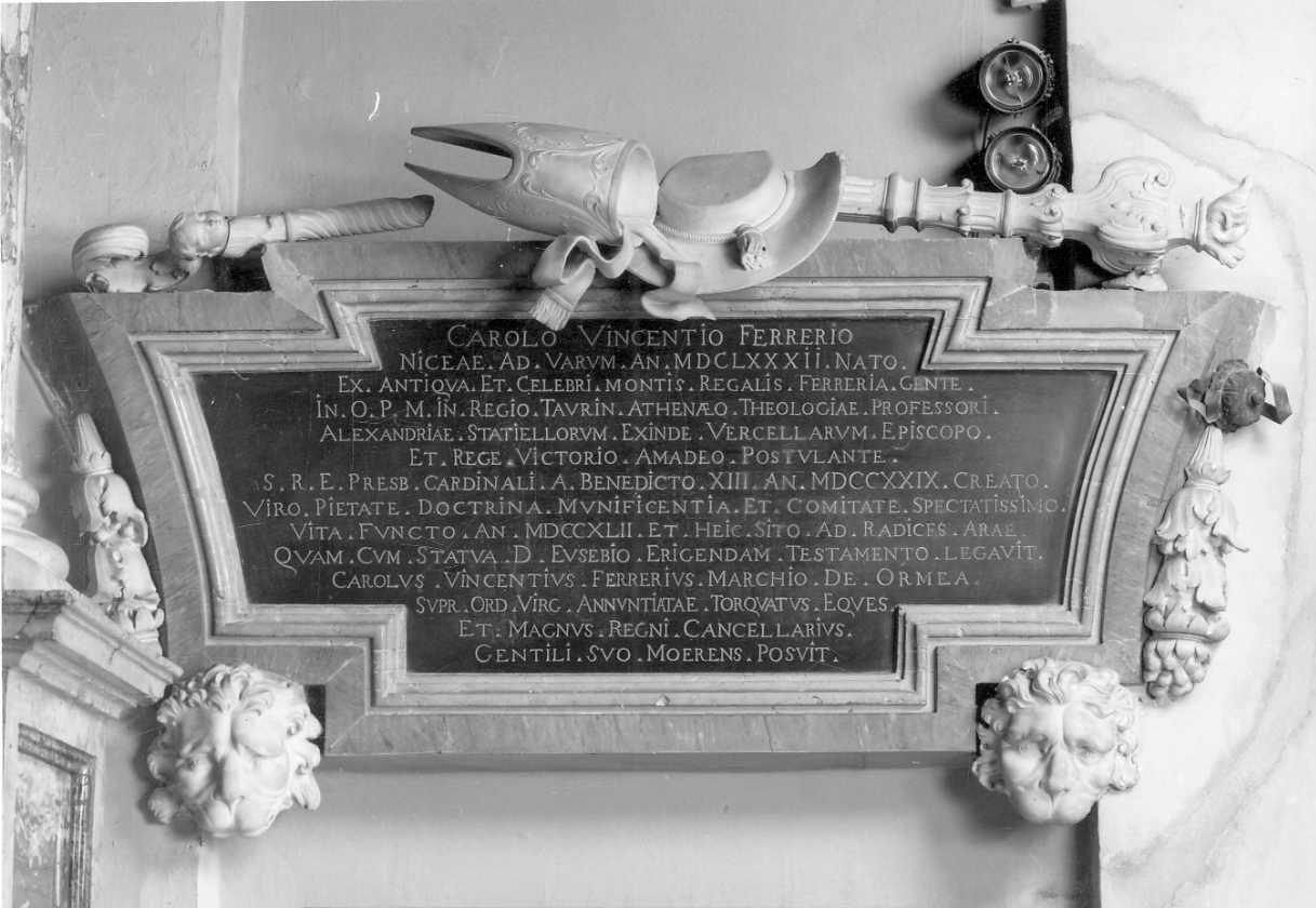 monumento funebre, opera isolata - ambito piemontese (metà sec. XVIII)