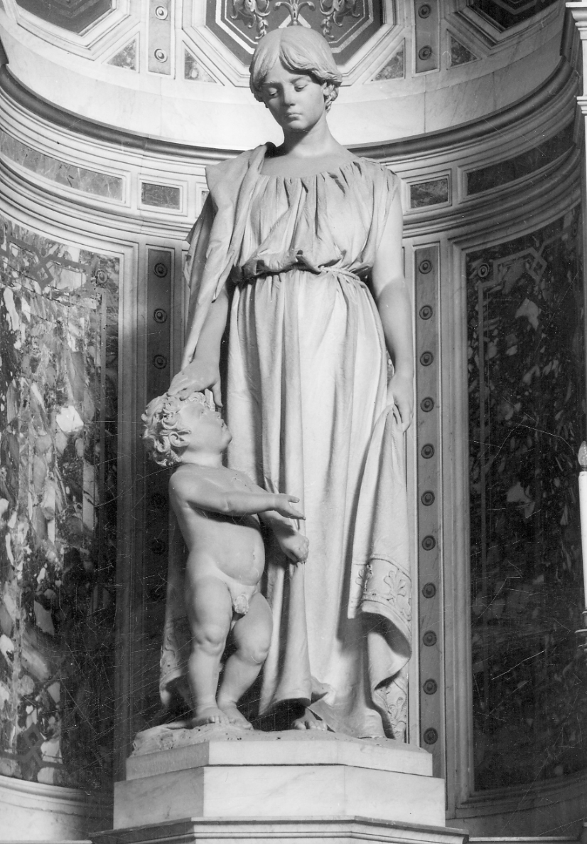Carità (statua, opera isolata) di Porzio Francesco (ultimo quarto sec. XIX)