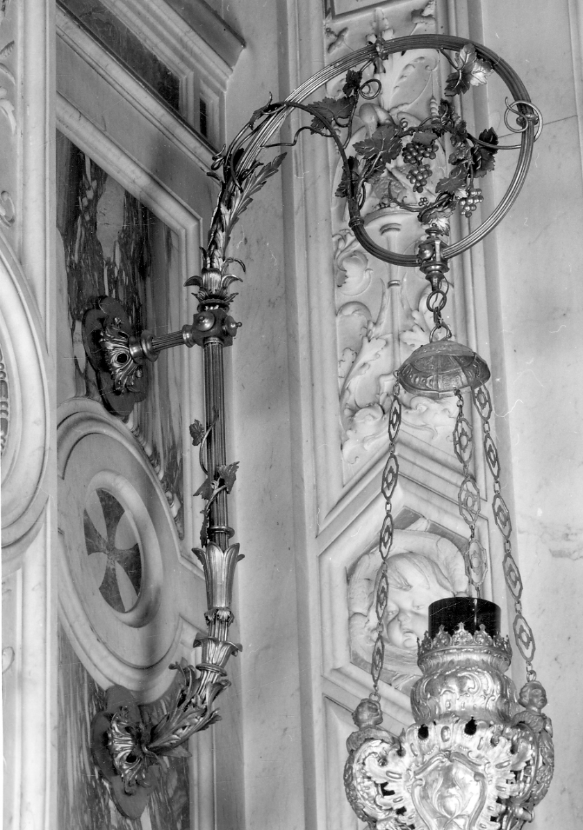 braccio portalumi da chiesa, serie di Mo Francesco (ultimo quarto sec. XIX)