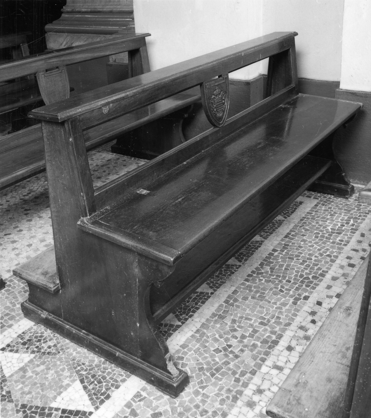 banco da chiesa, opera isolata - ambito piemontese (ultimo quarto sec. XVIII)